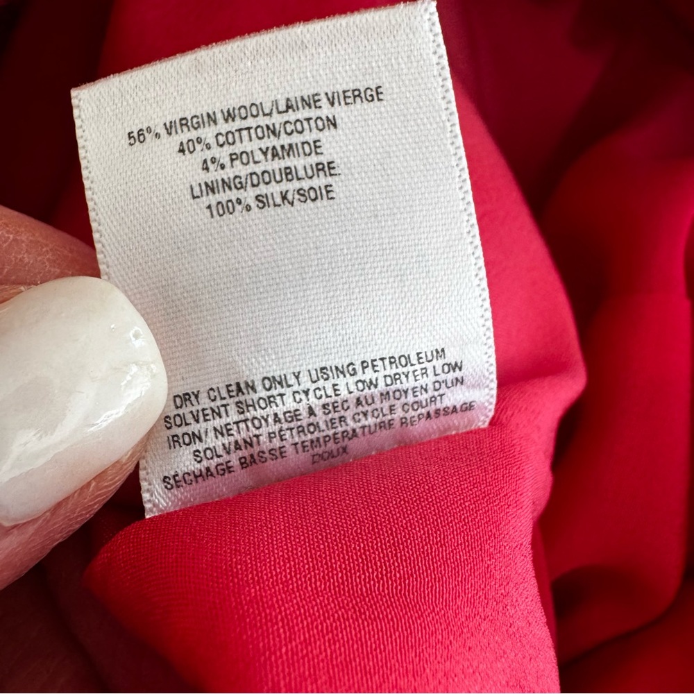Oscar de la Renta Red Boucle Tweed Dress - Picture 14 of 17